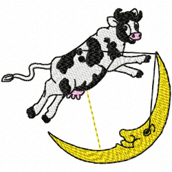 Cows Embroidery Design 8 Cows Embroidery Design 8